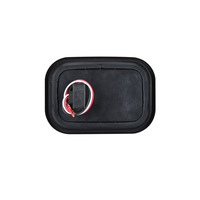 Nouvelle lampe carrée à 12 LED avec anneau en caoutchouc (feu arrière LED pour remorque, camion, véhicule de remorquage) – Ajustement universel, garantie 1 an, modèle