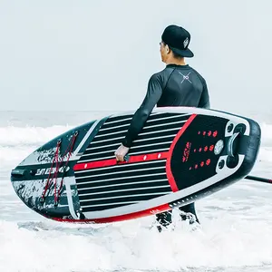 Suporte inflável de remo para água, placa de remo inflável para esportes aquáticos e surf