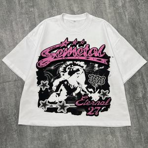 T-shirt imprimé de haute qualité, coupe ample, coton 220 g/m², poids lourd, fabricant de t-shirts, streetwear pour hommes, t-shirts graphiques surdimensionnés - Product Image 1