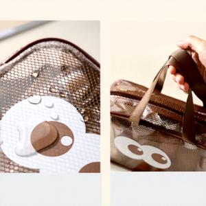 Bolsa de Aseo Impermeable de Gran Capacidad, Forma Cuadrada, Material EVA, para Viajes, Playa y Natación, Duradera y Portátil - Product Image 4