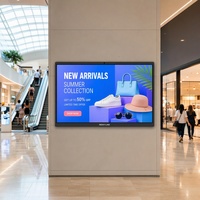 Écran tactile interactif plat de 65 pouces, affichage numérique, kiosque publicitaire