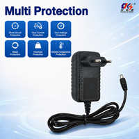 Alimentation électrique AC/DC murale personnalisable, 12V 1A, prise EU, adaptateur secteur pour éclairage LED, caméra CCTV, PC, livraison directe d'usine