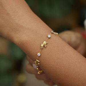 <span class=keywords><strong>Bracciale</strong></span> di Design animale in oro placcato oro 18k acciaio colorato rosso <span class=keywords><strong>coccinella</strong></span> elefante Zirconia animale <span class=keywords><strong>coccinella</strong></span> braccialetto <span class=keywords><strong>coccinella</strong></span> - Product Image 3