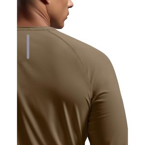 T-shirt de sport personnalisé pour homme à manches longues, anti-humidité, protection solaire UPF 50, léger, séchage rapide, haut de performance pour l'entraînement - Product Image 3