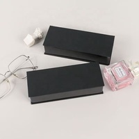 Vente en gros d'étui à lunettes rectangulaire pliable en métal argenté Boîte d'emballage rigide pour lunettes de soleil avec logo imprimé pour le rangement des lunettes
