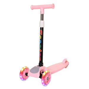 Patinete portátil de 3 ruedas con luz, varios colores, plegable, para niños, juguetes de paseo, regalo para 3-5 niños, niñas y estudiantes - Product Image 1
