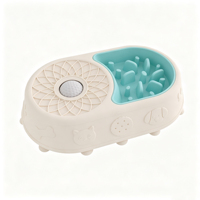Bol interactif en silicone étanche pour chiens et chats, jouet d'enrichissement anti-ennui et anti-anxiété, distributeur de nourriture à défilement lent