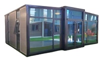 Maison modulaire moderne préfabriquée de luxe de 20 pieds Conteneur extensible avec porte en acier Fenêtre en aluminium Modèle 3D de chambre à coucher de 40 pieds bon marché Chine