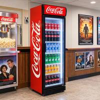 Réfrigérateur commercial vertical à porte vitrée pour boissons et bières, à économie d'énergie