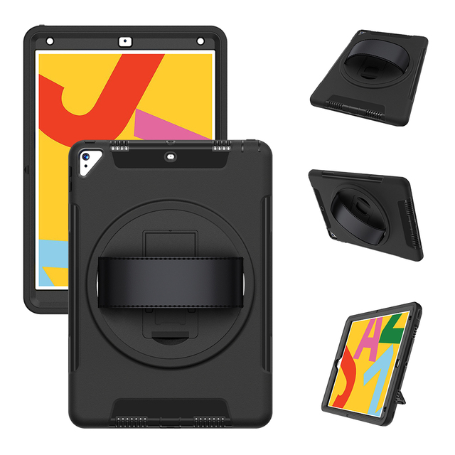 2021 9th Gen 2020 8th 2019 7th Generation Hand Held Shockproof Rugged Tablet Cover for Ipad 10.2 Inch Case