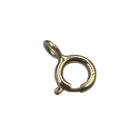 Connecteur de chaîne à fermoir à ressort en Or 14K Au585 pour colliers, bracelets, chaînes de cheville, accessoires et composants pour la fabrication de bijoux DIY
