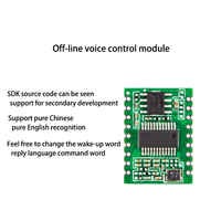 Module de reconnaissance vocale intelligent AI module de contrôle vocal hors ligne avec Microphone micro son Audio + haut-parleur
