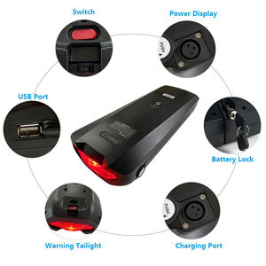 Batteria per Bicicletta Elettrica 18650 21700, 36V 48V 15Ah 28Ah 35Ah Li-ion, Pacco Batteria Posteriore per E-bike - Product Image 5