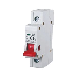 Interrupteur de coupure de charge Gloca 1P 25A 230V, montage sur rail DIN, 1 module - Product Image 1