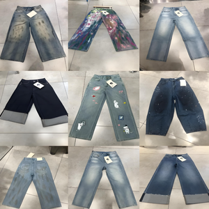 Vêtements d'hiver d'occasion de haute qualité en pantalon en denim de fourrure épaisse bleu foncé jeans pour hommes de seconde main à bas prix en gros - Product Image 6