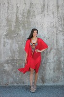 Abaya de style indien en tissu de qualité supérieure personnalisée avec une excellente broderie de couleur Kaftan pour femmes Robe de soirée