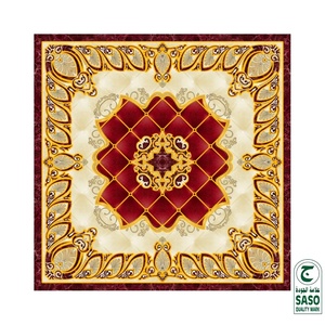 Baldosa de Alfombra de Lujo GUCI, Cristal Pulido, Brillante, Estilo Real Dorado, Patrón de Parqué - Product Image 6