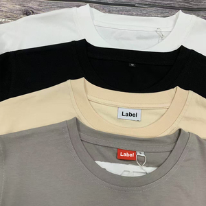 Bán Buôn OEM Heavyweight Màu Đen Thời Trang Đường Phố Cotton Dày Áo Thun Tùy Chỉnh Thêu Quá Khổ T-Shirt 300 GSM Cho Nam Giới Thả Vai - Product Image 4