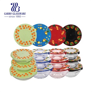 Juego <span class=keywords><strong>de</strong></span> cuencos <span class=keywords><strong>de</strong></span> vidrio transparente para fruta, juego <span class=keywords><strong>de</strong></span> cuencos <span class=keywords><strong>de</strong></span> postre con tapa <span class=keywords><strong>de</strong></span> colores <span class=keywords><strong>de</strong></span> impresión <span class=keywords><strong>de</strong></span> transferencia, 5 uds., <span class=keywords><strong>precio</strong></span> <span class=keywords><strong>de</strong></span> fábrica, China - Product Image 3