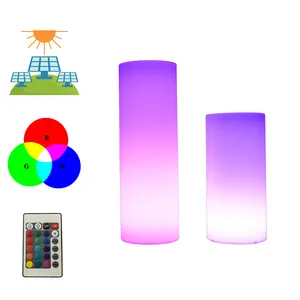 Grands pots pour plantes avec éclairage led coloré, jardin et fleurs, avec télécommande, 50 pièces - Product Image 5