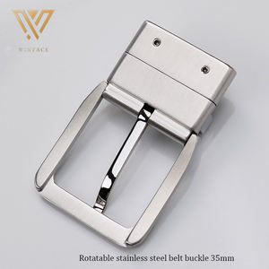 Hebilla de cinturón personalizada de diamante de acero inoxidable giratorio de alta calidad, logotipo de Metal, hebilla de moda para hombre para cinturón, oro, plata, <span class=keywords><strong>Fre</strong></span> - Product Image 2