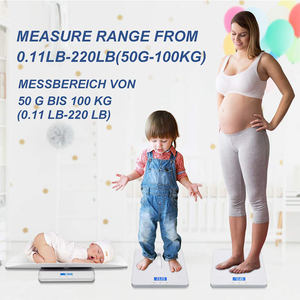 J & R Nouveau-né Précision Poids Maintien Adulte Mère Bébé Enfants 100KG Corps Pesant Numérique Salle De Bains Balance avec Mesure De La Hauteur - Product Image 6