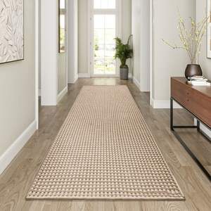 พรมเช็ดเท้าทรงเรขาคณิตหรูหรา รูปทรงสี่เหลี่ยมผืนผ้า ใยโพลีเอสเตอร์กันลื่น สำหรับทางเข้าบ้าน ทางเดิน ห้องนั่งเล่น ห้องนอน ห้องครัว - Product Image 3