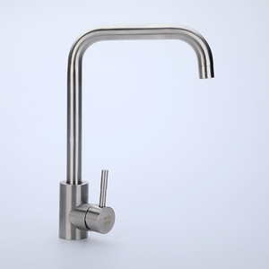 Robinet de cuisine en acier inoxydable 304, monocommande, à poser sur comptoir, avec cartouche céramique moderne, installation facile - Product Image 2