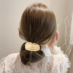 Barrettes à cheveux géométriques minimalistes, cerceaux à cheveux en alliage brillant, bandeaux antidérapants pour femmes - Product Image 3