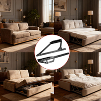 Charnière pliante en fer pour cadre de meuble, mécanisme de levage pour canapé-lit escamotable, charnière de rangement réglable pour canapé-lit