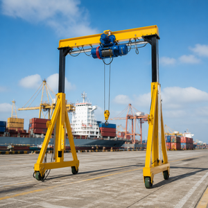 500kg 1000kg 2000kg Mini Adjustable Steel Portable Mobile Gantry Crane for Workshop Lifting - Product Image 5