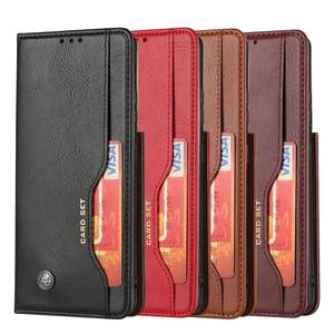 Nouveau étui en cuir PU multi-fente <span class=keywords><strong>pour</strong></span> carte étui portefeuille <span class=keywords><strong>pour</strong></span> <span class=keywords><strong>Samsung</strong></span> S22 Ultra <span class=keywords><strong>coque</strong></span> de protection <span class=keywords><strong>pour</strong></span> téléphone portable - Product Image 2