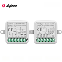 SLS Zigbee Module de commutateur de rideau Tuya aveugle interrupteur de volet roulant électrique APP contrôle vocal via le système domestique intelligent