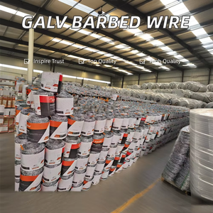 2Mm Dia 25Kg 200M Dây Sắt Thép Gai Chống Trộm Lưới Nhúng Nóng Mạ Kẽm Hàng Rào Thép Không Thấm Nước Giấy + Dệt Túi Joylink Gai - Product Image 4