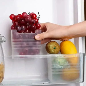 Boîtes et bacs de rangement en plastique en gros pour la maison, la cuisine, le réfrigérateur, les aliments frais, les fruits et les épices - Product Image 6