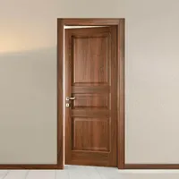 Porte intérieure rustique en bois massif ArtisanAura avec fonction coupe-vent pour salon, appartement, chambre et école