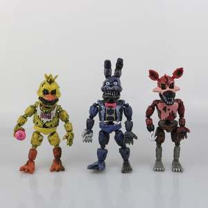Figurines d'action anime <span class=keywords><strong>Five</strong></span> <span class=keywords><strong>Nights</strong></span> at Freddy's, Bonnie, Foxy, Freddy, édition Nightmare, figurine en PVC, jouet, <span class=keywords><strong>jeux</strong></span> vidéo - Product Image 5