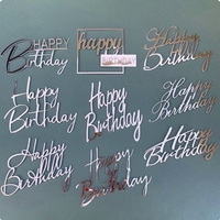 New Style Acryl Gold alles Gute zum Geburtstag Cake Topper Cake Dekoration zum Geburtstag