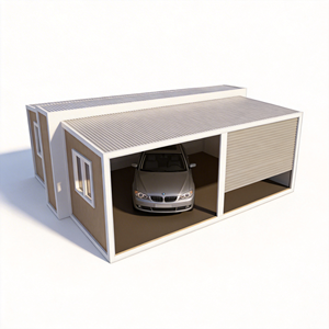 Casa Contenedor Expandible de <span class=keywords><strong>Dos</strong></span> Pisos de 20 pies con Garaje Inclinado, Puerta Enrollable, Apertura Lateral, Baño, Uso Comercial y Residencial - Product Image 3