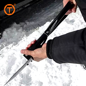 مجرفة صغيرة قابلة للطي شديدة التحمل من الفولاذ الكربوني، مجرفة حفر قابلة للطي للاستخدام في حالات الطوارئ للسيارات على الطرق الوعرة - Product Image 4