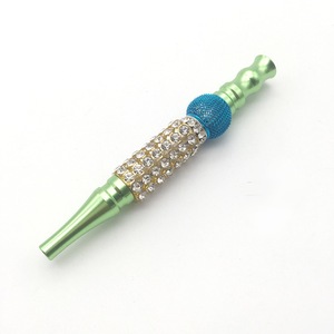 Embouts de bouche en métal pour narguilé de luxe Diamond Bling Shisha Accessoires pour fumeurs avec un design élégant pour femmes et des techniques de laque - Product Image 4