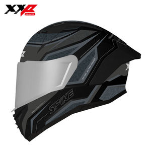 Casques de moto intégraux NOUVEAUX avec grand spoiler, double visière, boucle à dégagement rapide, tailles S-XXL, XXP VINDICATOR SPIKE DOT ABS - Product Image 1