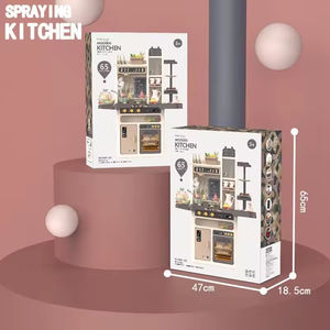 Nouvel ensemble de jouets de <span class=keywords><strong>cuisine</strong></span> pour enfants de 65 pièces, jeu de simulation de cuisinière, <span class=keywords><strong>cuisine</strong></span> préscolaire, jouets de <span class=keywords><strong>cuisine</strong></span> de 93,5 cm, jouets <span class=keywords><strong>d</strong></span>'appareils électroménagers - Product Image 6