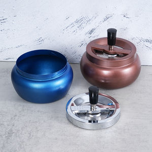 ที่เขี่ยบุหรี่โลหะแบบกดและสกรู994B ที่เขี่ยบุหรี่แบบกำหนดเองสำหรับห้องนอนสำนักงาน - Product Image 6