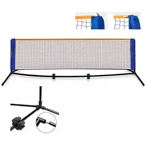 Filet de Tennis Portable de Badminton de haute qualité, réglable en hauteur, installation facile filet de pickball filet de sport en Nylon 10 pieds/14 pieds/17 pieds de large