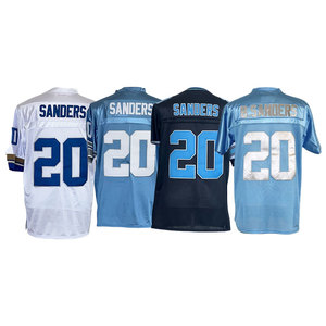 Groothandel Goedkope Throw-Back Gestikt American Football Jersey Detroit 20 Barry Sanders - Product Image 4