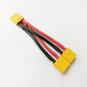 Connecteur Deans <span class=keywords><strong>T</strong></span> Plug / <span class=keywords><strong>XT</strong></span> rouge/noir pour batterie Lipo RC, accessoire soudé avec fil en silicone 10AWG/12AWG - Product Image 3