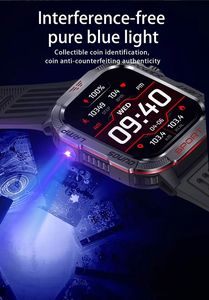 Montre connectée Ht29, nouveau modèle, appels Bluetooth, surveillance de la santé, capteurs de pression légère et d'altitude ; contrôle par application tactile ; IP68 - Product Image 5