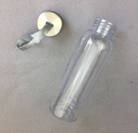 Rapha — bouteille à corps Transparent et personnalisé, à emporter, bouteille en plastique sans BPA, avec bouchon en acier inoxydable, 500ml