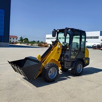 Wheel Loader Mini Mucking Telehandler Front End Skid Steer Mini Loader Bucket untuk Dijual